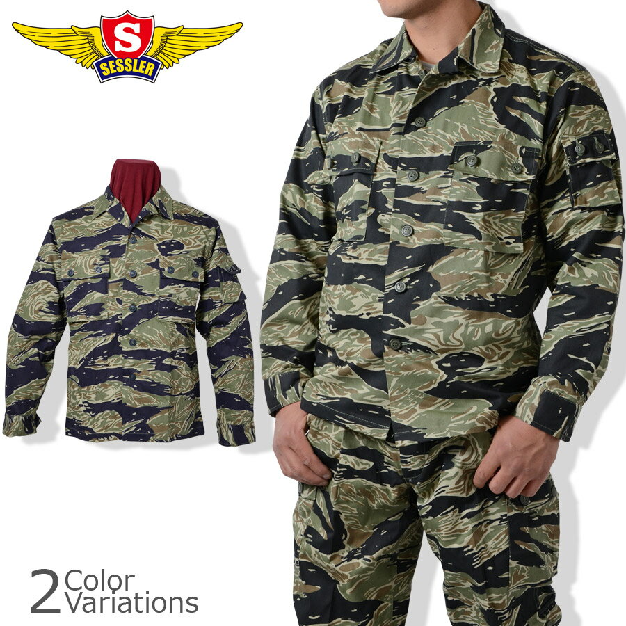 ڥݥ5ܡ592000516159ޤǡSESSLERʥ TIGER STRIPE JACKET ȥ饤 㥱å ľŹ A-1093/1094