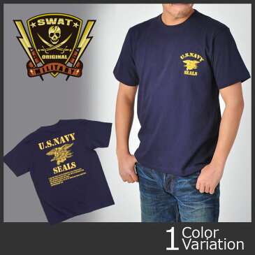 SWAT ORIGINAL（スワットオリジナル） メンズ Tシャツ 半袖 【ミリタリー】　U.S NAVY SEALS(JFK) 6.2oz