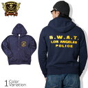 SWAT ORIGINAL（スワットオリジナル） LEパーカー 10oz LAPD S.W.A.T ロサンゼルス ポリス スワット バックプリント フルジップ