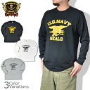 【全品ポイント5倍★4月24日20：00～4月27日09：59まで！】SWAT ORIGINAL（スワットオリジナル） U.S.NAVY SEALS 7.1oz 長袖 T-SHIRT