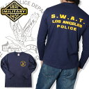 SWAT ORIGINAL（スワットオリジナル） LAPD S.W.A.T ロサンゼルス ポリス スワット 長袖 メンズ Tシャツ