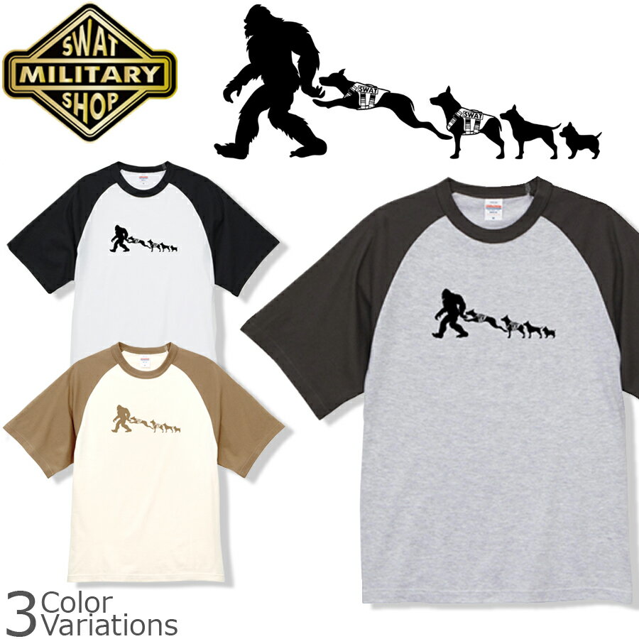 SWAT ORIGINAL（スワットオリジナル） THE EVOLUTION OF K9 ラグラン T-SHIRT 【メール便】