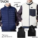【全品P5倍★お買い物マラソン7月19日20:00~26日1:59まで!】TAION(タイオン) マウンテン リバーシブル ダウン×ボアベスト R002MB
