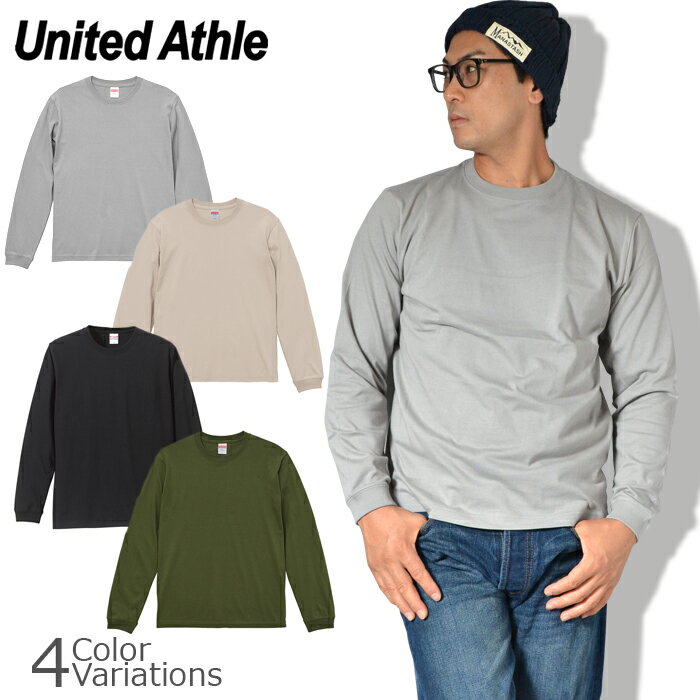 United Athle（ユナイテッドアスレ） 5.6オンス ロングスリーブ Tシャツ（1.6インチリブ） 5011