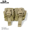 U.S SURPLUS（USサープラス） 米軍放出未使用品 SFLCS V2 フラグ グレネード ポーチ ダブル 【メール便】