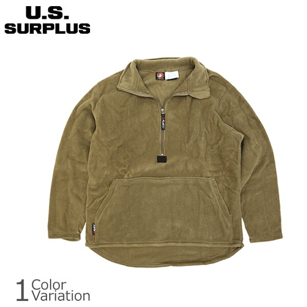 スワット楽天市場店の【全品P5倍★9月19日20:00〜9月24日1:59まで!】U.S SURPLUS(USサープラス) 米軍放出未使用品 USMC プルオーバー ポーラテック フリースシャツ|詳細画像