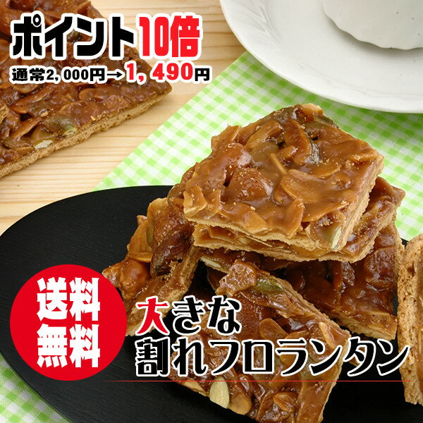 【数量限定特価】＼ポイント10倍+送料無料／大きな割れフロランタン〜6種類のナッツをはちみつ・生クリームで固めたB6サイズのフロランタン〜【メール便発送】【楽天人気デイリーランキング8日連続1位】【訳あり　わけあり　スイーツ】【プチリニューアル】