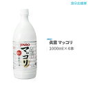 JINRO マッコリ 1000ml 4本 眞露 ジンロマッコリ 韓国伝統酒 アルコール 6度 jin ...