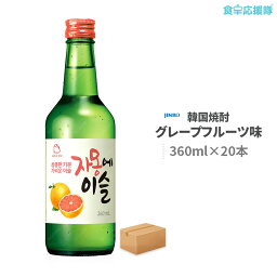 ジンロ グレープフルーツ味 JINRO 360ml 20本セット ジャモンエイスル 韓国焼酎 jinro