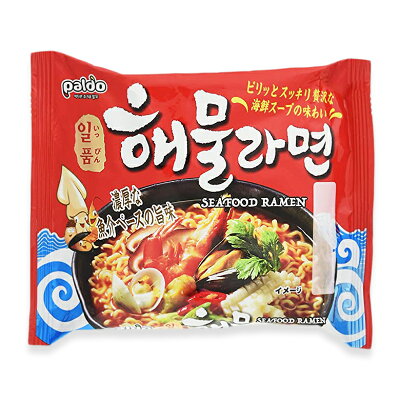 食卓応援隊 Paldo 一品海鮮ラーメン 4袋 パルド ヘムルラーメン 韓国ラーメン インスタントラーメン 海鮮ダシスープ 旨辛い