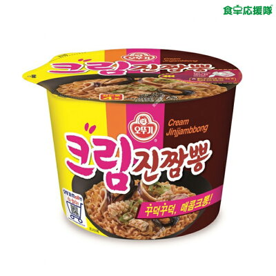 食卓応援隊 オットギ クリーム ジンチャンポン カップ麺(大盛カップ)