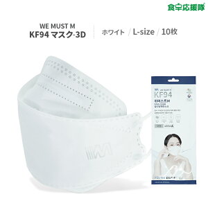 KF94 3Dマスク Lサイズ 10枚セット KF(Korea Filter)94 韓国製 正規品 大人用 男女兼用 シン・ヘソン マスク 4段階フィルター 超軽量 3D立体折り畳み式設計 FDA認証 ウイルス 花粉 PM2.5 黄砂