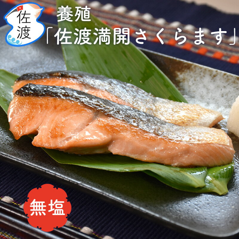 「佐渡満開さくらます（養殖）」 2切入り×4袋 今井茂助商店 桜鱒 鮭 無塩 おつまみ おかず御中元 御歳暮 ギフト 海産物 【全国一律送料無料（沖縄県除く）】【クール冷凍便で発送】