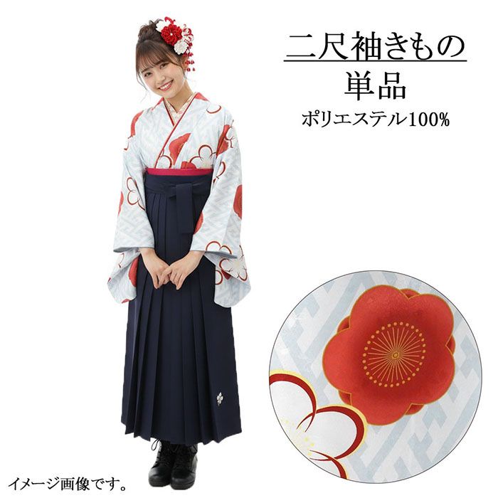 ＼10％クーポン+ポイント10倍／二尺袖 単品 大人用 二尺袖きもの フリー 卒業式 大学生 卒服 着物 coucou memoire 洗える着物 新品 レディース 袴 謝恩会 p2627