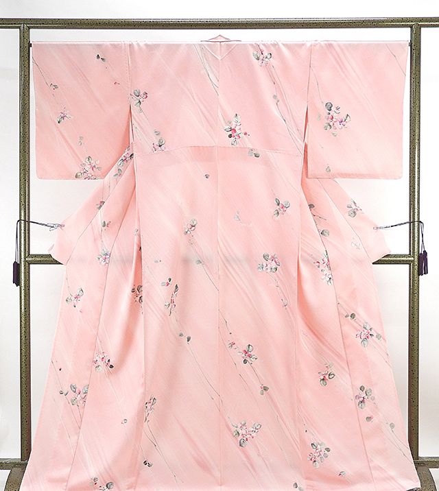 30％割引＼10％OFF 20％クーポン／単衣 小紋 新品 仕立て上がり 正絹 単衣 染色作家 斉藤三才作 小紋 新品仕立済 着物 wc1117