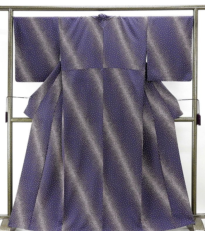 Rakuten - ＼10％OFFクーポン配布中／単衣 小紋 新品 仕立て上がり 正絹 斜段草葉模様 小紋 新品仕立済 着物 wc1155