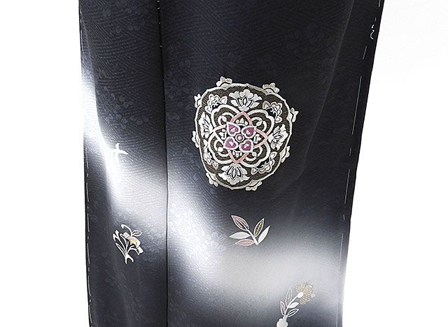 ＼30％OFFクーポン配布中！／訪問着 正絹 じゅらく帝王紫 刺繍 鏡裏桜模様 未仕立て 仮絵羽 着物 反物 礼装 フォーマル 結婚式 入学式 卒業式 新品 b2207