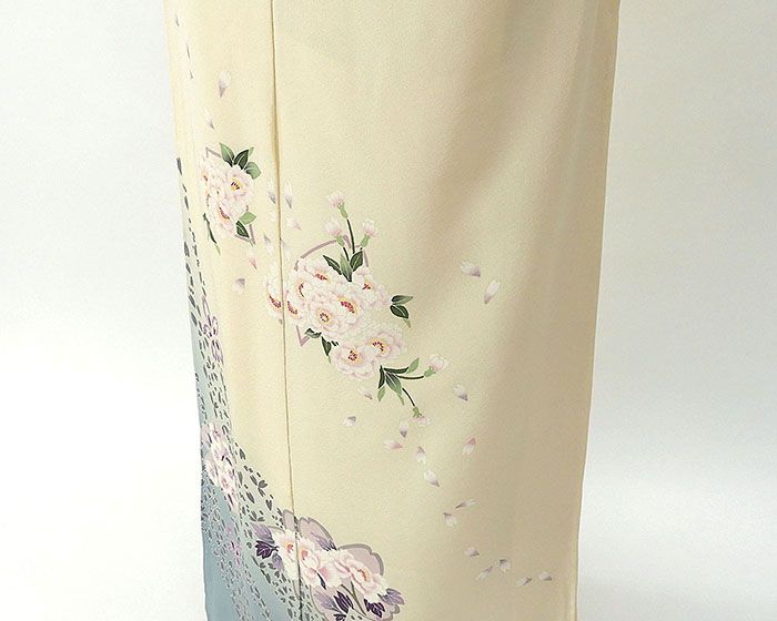 40％割引＼20％OFF+20％クーポン／訪問着 新品 正絹 加賀友禅 橋本しずか作 訪問着 仮絵羽 未仕立 着物 b2258