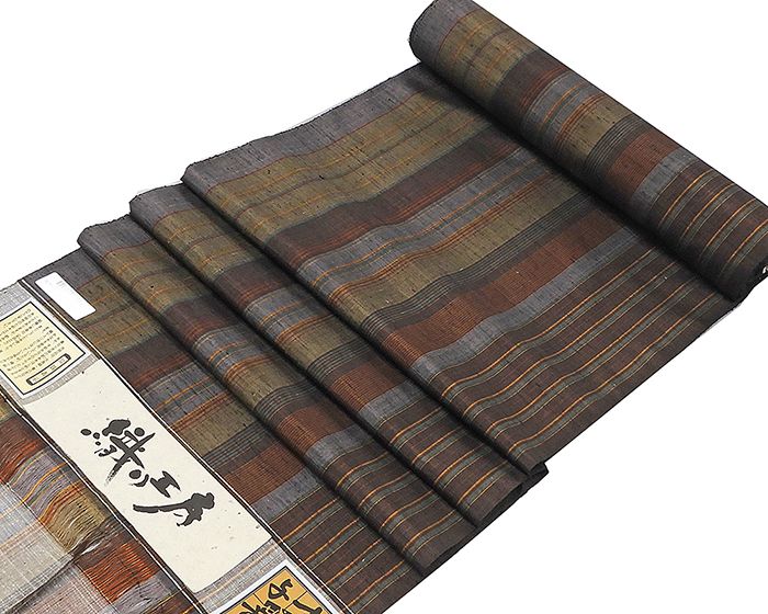 28時間限定＼30％クーポン+ポイント5倍／紬 新品 正絹 伝統工芸作家 七代目吉澤与市 織り工房 紬 反物 新品 未仕立 d2001