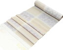 \10%OFFクーポン配布中/夏物 小紋 反物 正絹 絽 格子雪輪模様 小紋 新品 未仕立 wc3007
