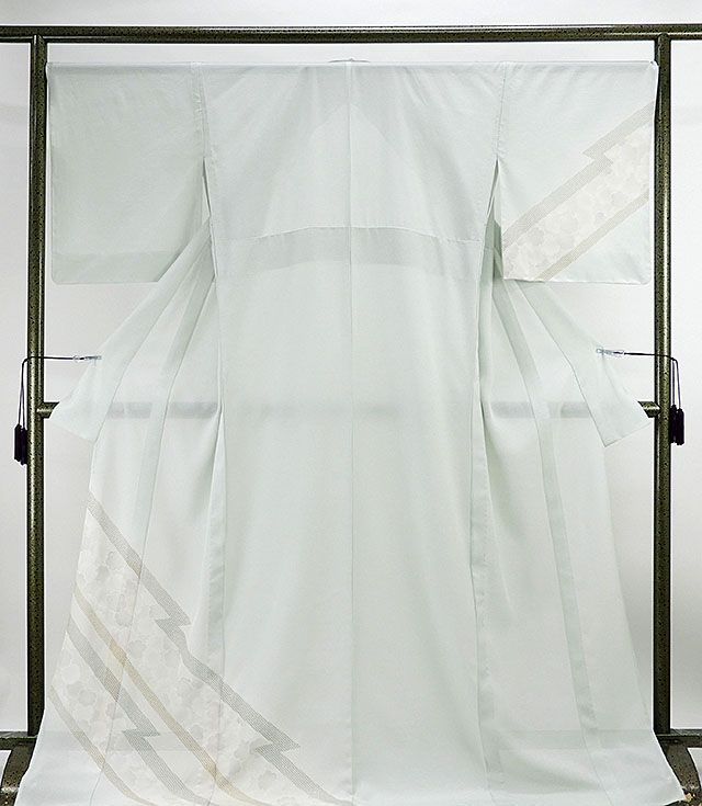 Rakuten - 【ポイント10倍】夏物 訪問着 新品 仕立て上がり 正絹 夏物 雪輪匹田模様 絽訪問着 夏 夏用 仕立済 着物 wb2264