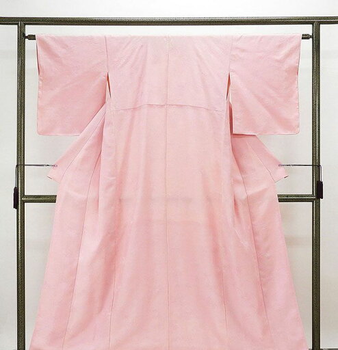 【ポイント10倍】色無地 正絹 四季花縫取り地紋 身丈154.5cm 裄丈62.5cm 色無地 リサイクル 着物 a0672 【ポイント10倍】色無地 正絹 四季花縫取り地紋 身丈154.5cm 裄丈62.5cm 色無地 リサイクル 着物 a0672