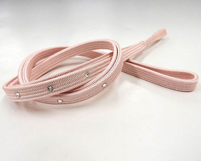 【ポイント10倍】帯締め 正絹 帯締め ラインストーン付き 平組 新品 和装小物 帯〆 着物 n648