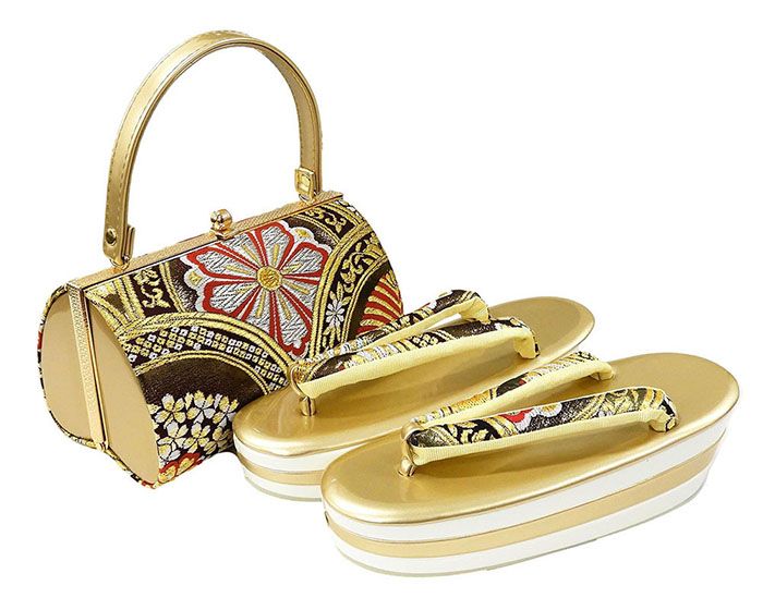 ＼10％クーポン+ポイント10倍／草履 バッグ 草履バッグセット L寸 振袖 成人式 帯生地 三枚芯 和装 着物 新品 n1383