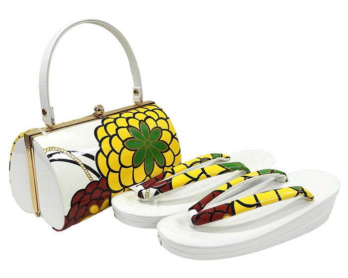 ＼10％クーポン+ポイント10倍／草履 バッグ 草履バッグセット フリー 振袖 成人式 エナメル調 二枚芯 和装 着物 新品 n1428