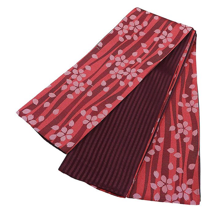 ＼10％クーポン+ポイント10倍／半幅帯 RYOKO KIKUCHI ポリエステル 小袋帯 細帯 半巾帯 リバーシブル 新品 p4437