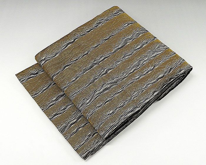 袋帯 未着用美品 正絹 縦縞模様 袋帯 未使用 新古品 g0546