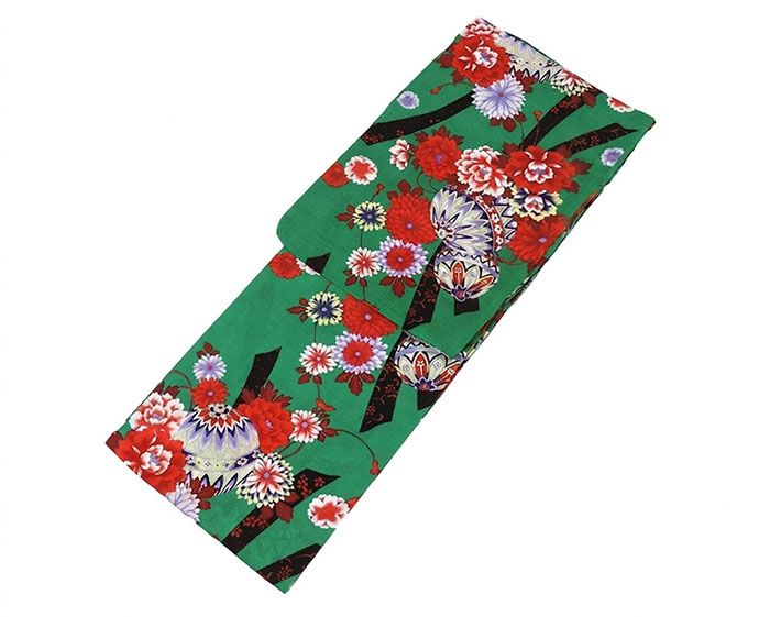 きもの翔鶴の＼ポイント10倍／浴衣 レディース 単品 綿紅梅 綿浴衣 菊桜手毬 プレタ浴衣 ゆかた 綿 女性 大人 x0461｜アングル3