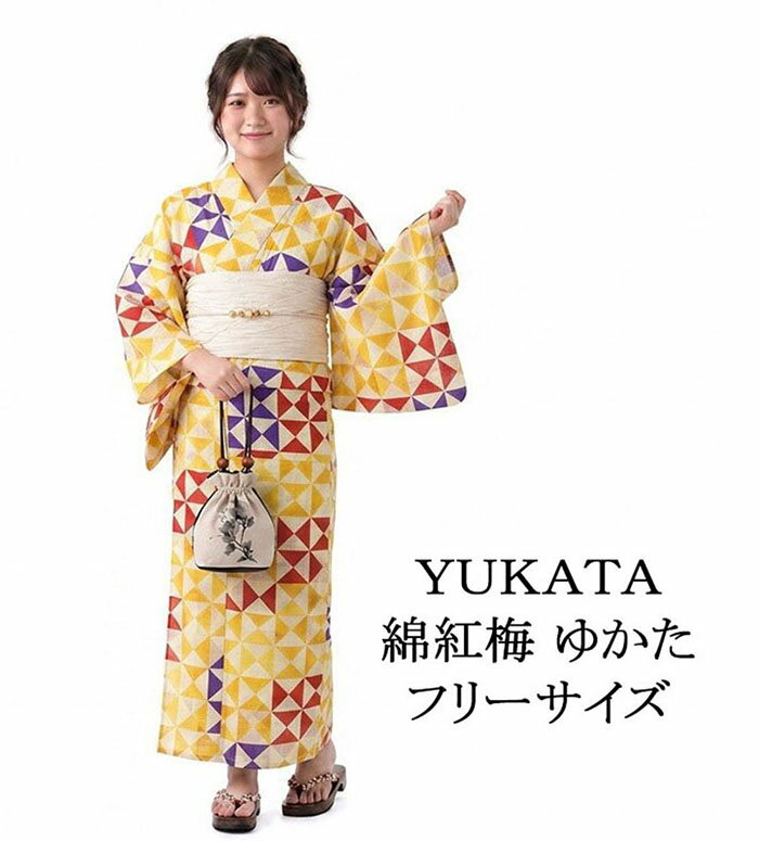 Other - 開始28時間限定＼30％OFFクーポン配布中／浴衣 レディース 単品 綿紅梅 綿浴衣 風車 プレタ浴衣 ゆかた 綿 女性 大人 x0464