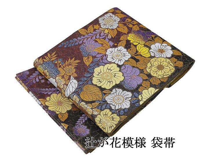 楽天市場】辻が花（カラーブラック）（帯｜和服）：レディース