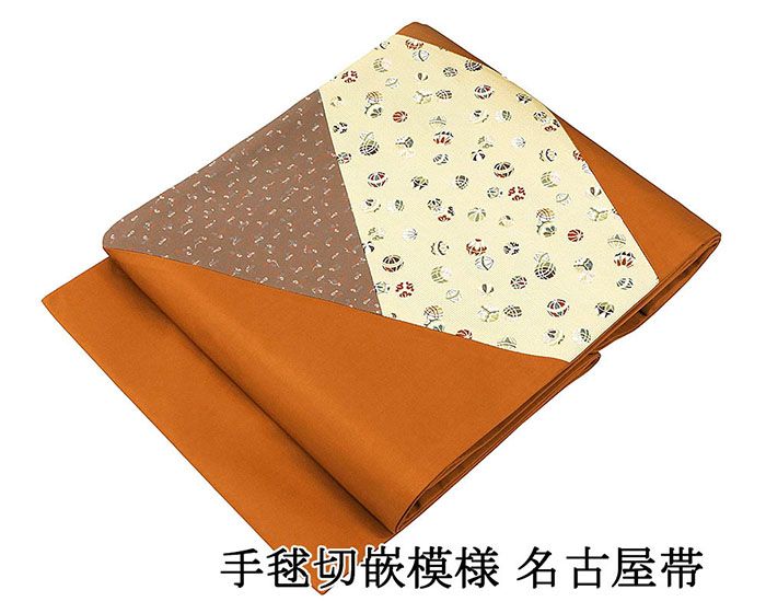 Rakuten - 28時間限定＼30％OFFクーポン／配布中 名古屋帯 新品 仕立て上がり 手毬 切嵌 小難あり 九寸名古屋帯 日本製 小紋 紬 カジュアル おしゃれ 大人 レディース 女性 仕立済み h3218