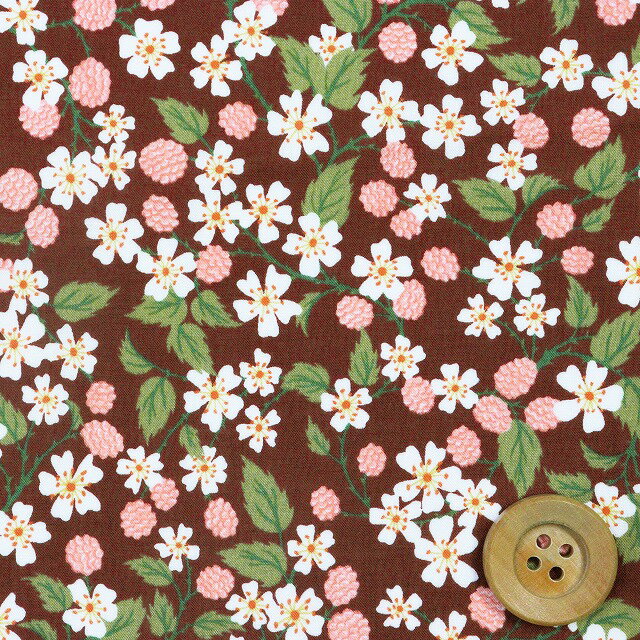 リバティプリント タナローン（Karen's Choice ピンク＆ブラウン）カレンズ・チョイス【22-3632204・22CT】