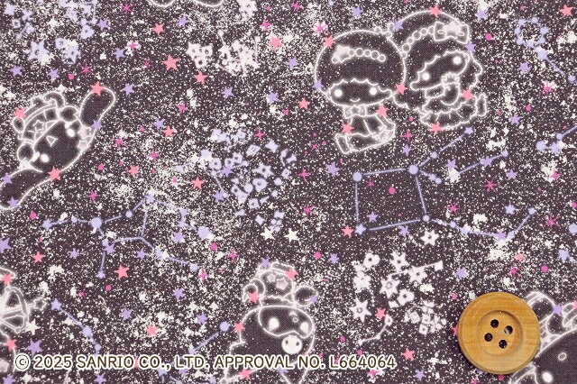 ◎リバティ・ファブリックスお試しセット◎Sanrio×LIBERTY FABRICS カットクロス5枚セット（2025AW/ピンク系） 3