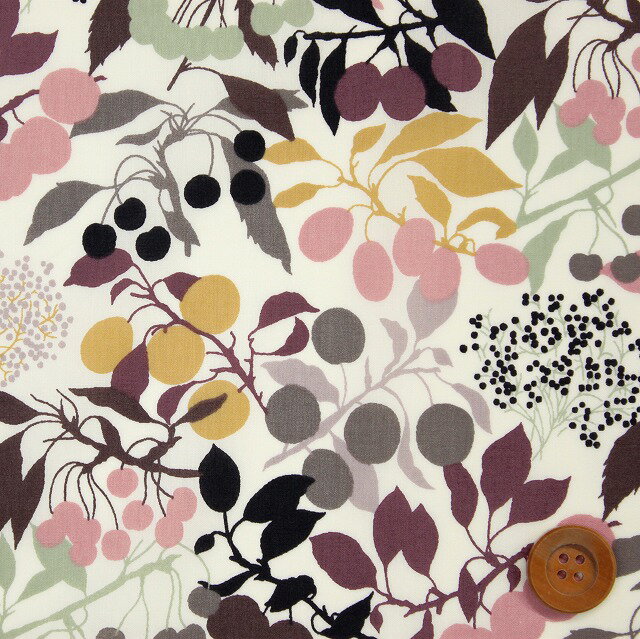 リバティプリント タナローン（Iago イアーゴ）ピンク＆イエロー【81-351105SS・XE】