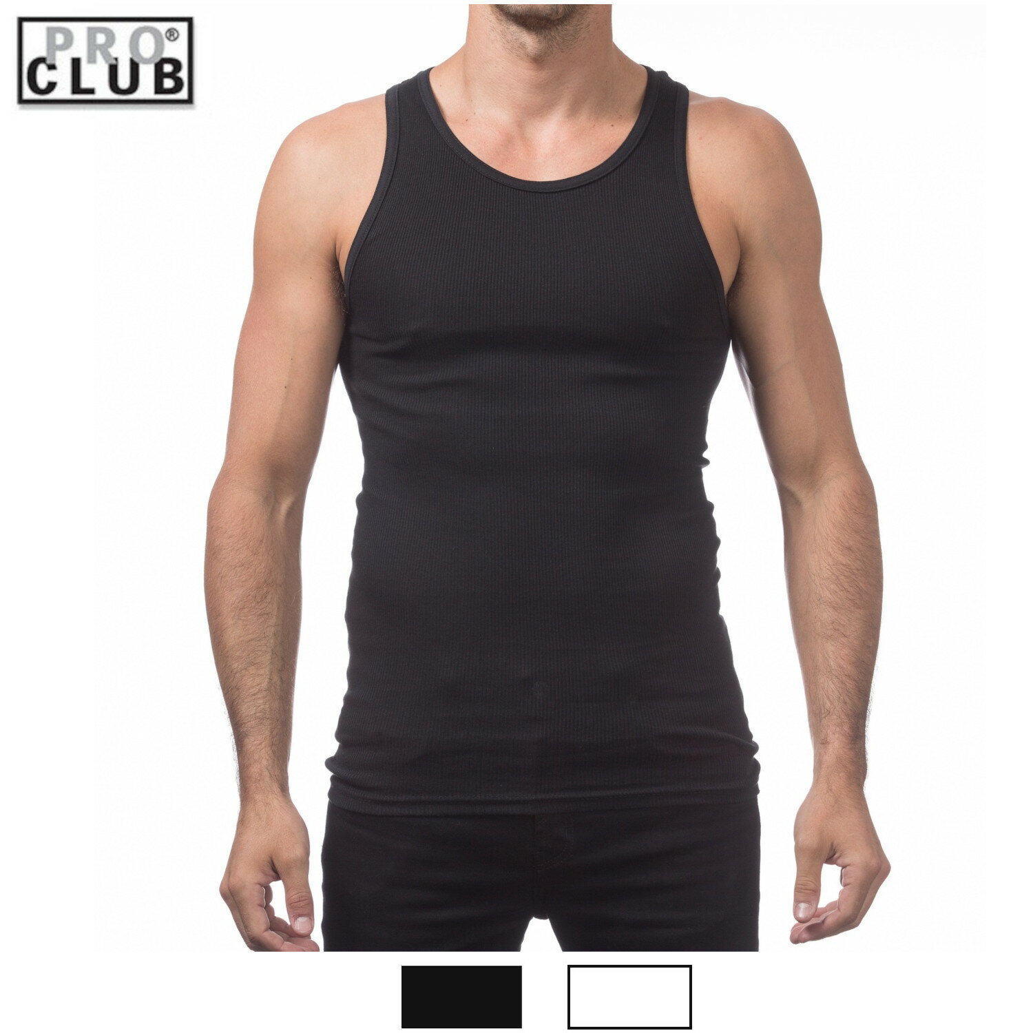 プロクラブ PRO CLUB【3枚セット】5.6 OZ リブ タンクトップ A-Shirt TankTop:112