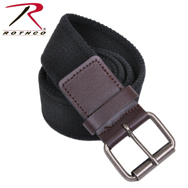 ロスコ キャンバス シングルプロング ベルト/Rothco Vintage Single Prong Buckle Belt:4371
