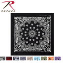 ロスコ ラージ サイズ バンダナ ペイズリー柄(大判)68×68センチ Rothco Trainmen Paisley Bandana Big 27 X 27 ジャンボバンダナ 4349他(13色)大きいバンダナ