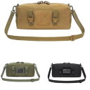 モール ミリタリー ショルダー ポーチ Molle Shoulder バッグ :(3色)