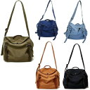 キャンバス ミリタリー ショルダーバッグ 帆布 スクエア―型 Canvas Bag(4)