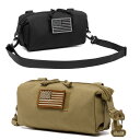 タクティカル ミリタリー ショルダー ポーチ モール対応 Molle Shoulder バッグ :(2色)