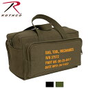 ロスコメカニック ツール バッグ ミリタリーロゴ/Rothco G.I. Type Zipper Pocket Mechanics Tool Bag With Military Stencil:9114他 2色 