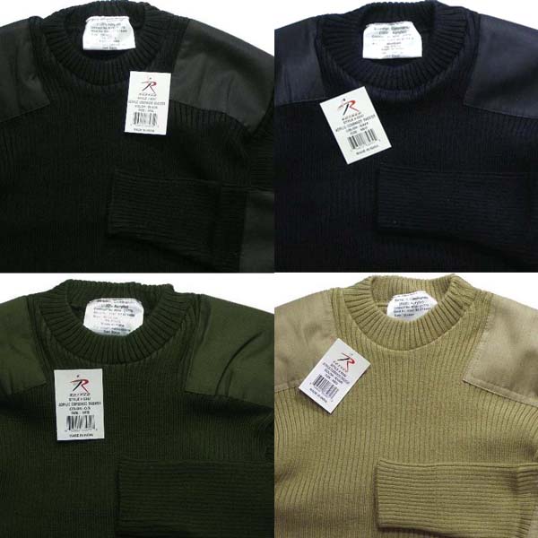 ROTHCO G.I..STYLE COMMANDO SWEATERS（ロスコ クルーネック コマンド セーター)6347他（4色）