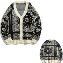 o_i jbg J[fBK Z[^[ yCY[ Paisley bandana pattern cardigan