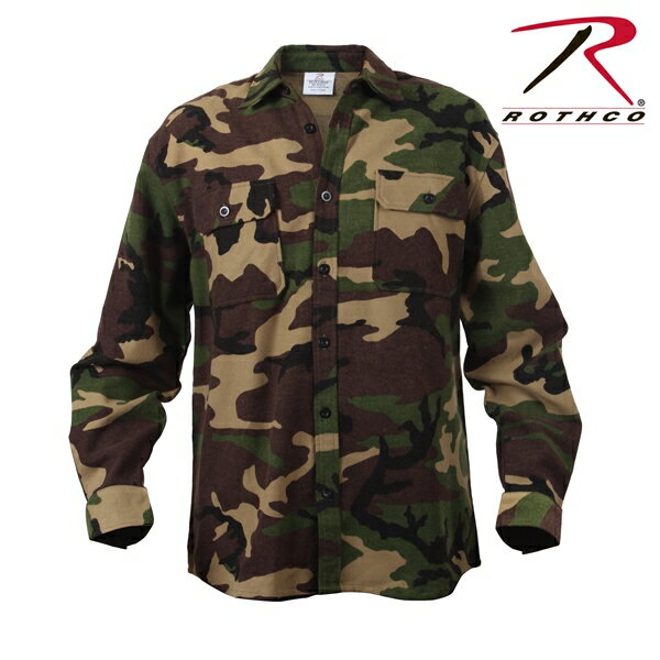 Rothco Extra Heavyweight Camo Flannel Shirts（ロスコ迷彩フランネル シャツ ）4659