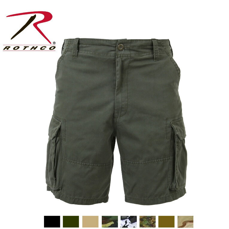 ROTHCO(ロスコ)ビンテージパラトルーパーカーゴショーツ ハーフパンツ/VINTAGE PARATROOPER CARGO SHORTS：2160他（8色）