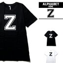 英文字 Tシャツ アルファベット 半袖 【 Z 】2カラー メンズ レディース ユニセックス デザイン おしゃれ ネタ Tシャツ パロディ おもしろ ダンス 衣...